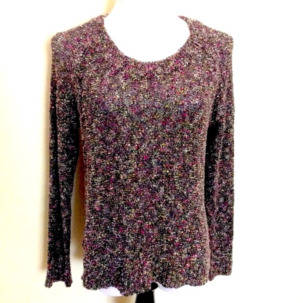 Rag & Bone Lory Melange Loose Speckle Knit Designer Sweater Sz M